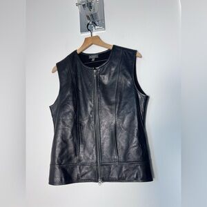 Classiques Entier Black Leather Vest
